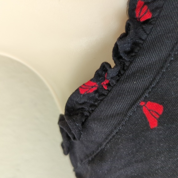 Torrid Rayon Twill Tie Neck Red Bow Top - Picture 12 of 16